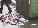 arroje la basura en su lugar